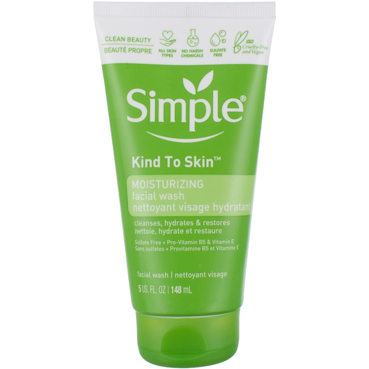 Simple Moisturizing Kind to Skin Face Wash